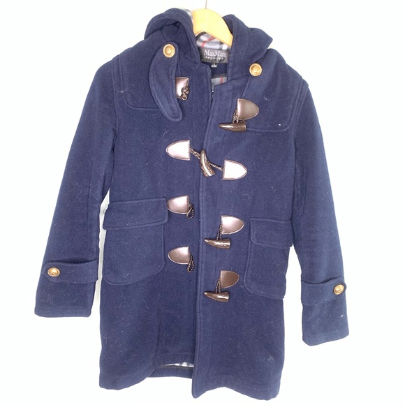 MaxMara Jackets & Blazers - MaxMara Wool Toggle Coat Size Large